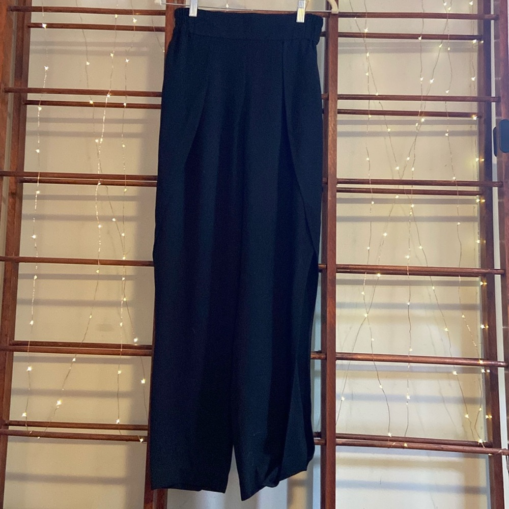 Jonathan Simkhai Split Pants with Hidden Pockets Size 4 Black